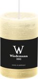 Wiedemann Bougie cylindrique/bougie pilier - bougie rustique - blanc crème - 6 x 9 cm - 30 heures de combustion