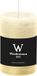 Wiedemann Bougie cylindrique/bougie pilier - bougie rustique - blanc crème - 6 x 9 cm - 30 heures de combustion