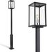 KS Verlichting Buitenlamp Royal Capital Lantaarnpaal Zwart Aluminium E27 60W IP44