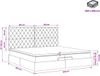 vidaXL - Ottoman bed met matras met hoofdeinde - Roze - 200 x 200 cm - Fluweel