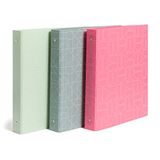 U Brands 1" Duurzaam Plastic Binder Assortiment - Artistieke Markeringen; 3 Pack