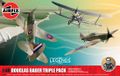 Airfix Kit d'assemblage d'avions - 40101 Legends Douglas Bader - Bristol Bulldog Mk.IIa, Hurricane Mk.I - Spitfire Mk.IIa - 3 avions de chasse britanniques en plastique - 1:48 - Modélisme