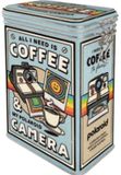 Nostalgic Art Merchandising Bewaarblik Clip Top Box - Polaroid - Coffee And Camera
