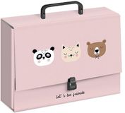 Interdruk Stevige A4 kaart met handvat 'Friends GIRLS' - 8cm breed