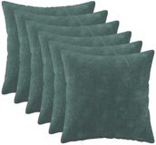 vidaXL Kussensloop 6 stuks HEERLEN Zeeblauw 30 x 30 cm Katoensatijn