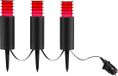 Brilliant AG Brilliant Carosu - Slimme Buiten spike lampen - Set van 3 - LED 8.5W - 660 lm - 3000K-6500K - RGB en CCT - Dimbaar - Tuya - IP44 - Zwart