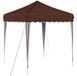vidaXL Pop-up Feesttent 195 x 195 x 245 cm Bruin Oxford Stof