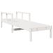 VidaXL Ligstoel 199,5x62x55 cm Massief Grenenhout Wit