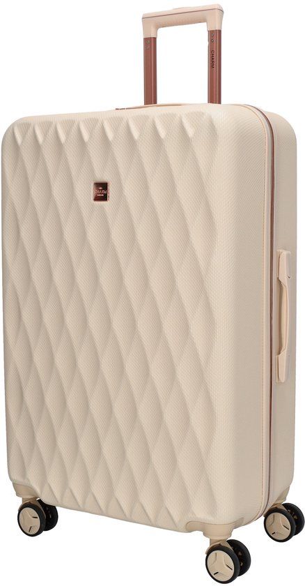 Charm London Honey Koffer - L - Grote Maat - 113.6 Liter - TSA Slot - 76 x 49 x 31 cm - Beige