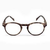 Contacta Wall Street leesbril voor dames en heren, licht en functioneel, frame met flexibele stangen, demi-kleur, dioptrie + 2,00, verpakking met brillenkoker, 26 g