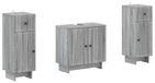 EDE set de salle de bain 3 pièces Gris Sonoma 30 x 31 x 80 cm