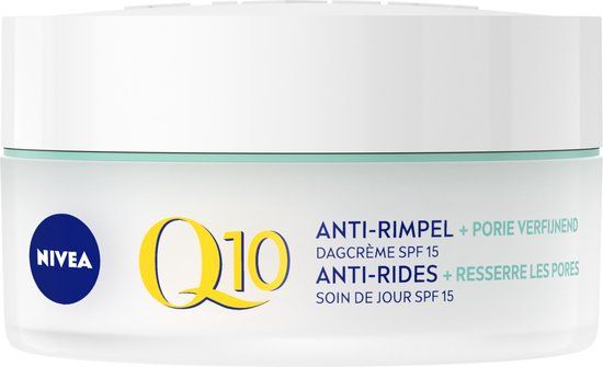 NIVEA Q10 POWER Anti-Rimpel Dagcrème - 50ml - SPF 15 - Voor Gemengde tot Vette Huid