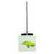 MSV Toiletborstel met Houder – Vrijstaande WC-Borstel met Toiletborstelhouder in Klassiek Design – Borstelhouder Toilet – Wit – Kunststof – 11 x 37 cm