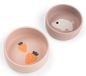 Done by Deer Toddler Dinner Set - Pink Silicone