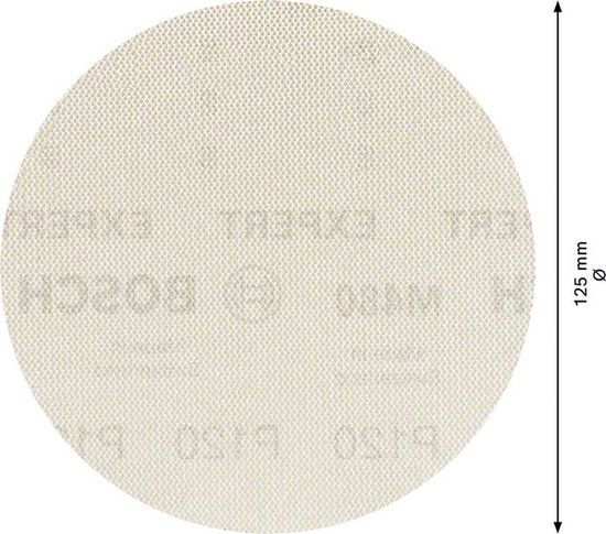 Bosch EXPERT M480 Sanding Net - 125mm - Grit 120 - 5 Pack