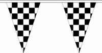 Merkloos / Sans marque Shoppartners Bv Polyester vlaggenlijn finish 5 meter - Race thema feestartikelen - Race vlaggen - Formule 1 vlag