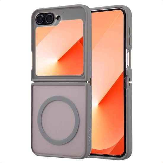 imoshion Color Guard Backcover met Magnetische Ring - Grijs - Geschikt voor Samsung Galaxy Z Flip 6