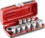 Jeu de douilles 1/4" 6 pans avec cliquet traversant R.180HX - RXPICOPB