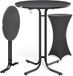 Casaria Statafel inkl. hoes - Inklapbaar 80x110cm Metaal - Grijs
