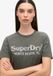 Superdry Metallic Venue T-shirt met relaxte pasvorm voor dames - Vintage Black Slub