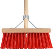 Talen Tools Bezem - 28cm - Kunststof haren - 140cm steel