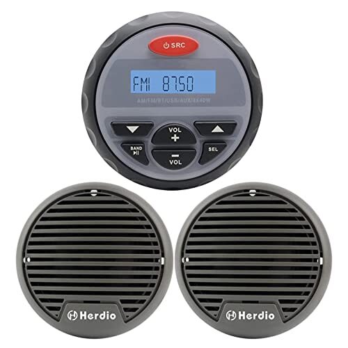 Herdio Marine Stereo Speakers Pakket 4 "Waterdichte Radio Boot