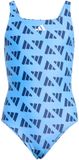 Adidas Logo Graphic V-back Zwemkleding Blauw 5-6 Years Meisjes