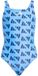 Adidas Logo Graphic V-back Zwemkleding Blauw 5-6 Years Meisjes