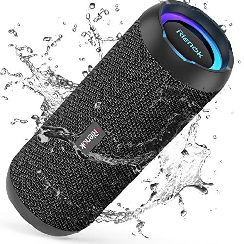 RIENOK Bluetooth Speaker Draagbare Draadloze Bluetooth Speaker met 30 W Verbeterde Bass IPX7 Waterdichte Bluetooth 5.3 Outdoor Speaker voor Reizen Sport