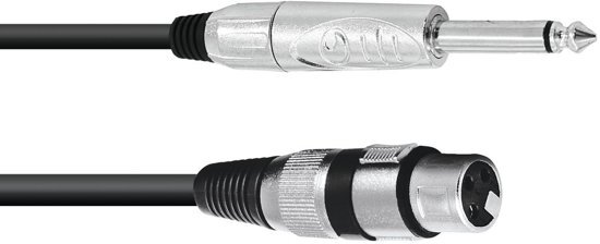 Omnitronic Adaptercable XLR F /Jack mono 5m bk