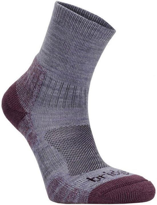 Bridgedale Lightweight Merino Endurance Ankle - Wandelsokken - Dames - Heather Damson