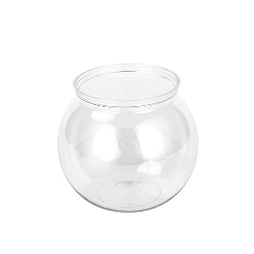 Yushu - Ronde viskom, plastic bubbelkommen, helder terrarium, mini-formaat, vazen voor prijzen, middenstukken en feestdecoratie, elegante ronde plastic vazen