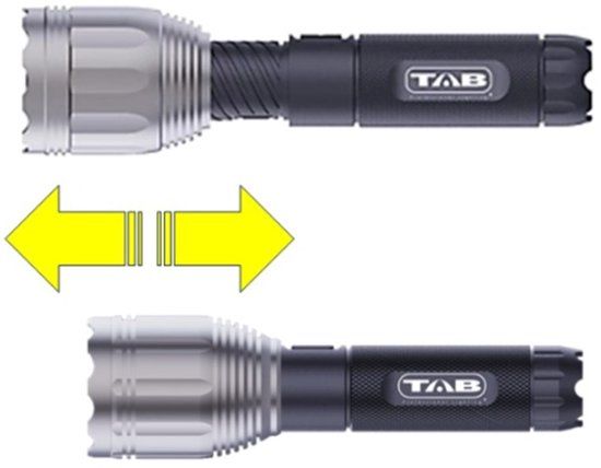 Tab professional lighting® TAB Accu Schijnwerper TAB2424 Li-ion Accu LED Zaklamp - 18W - 50-1100 Lm
