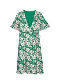 Vero Moda VMZILLE Midi-jurk Korte mouw V-hals Gebloemd Polyester L