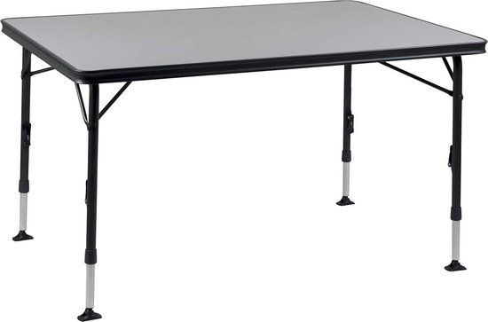 Crespo AP/273 - Tafel - 130x85 cm - Zwart - Rechthoek - Opvouwbaar - Verstelbaar