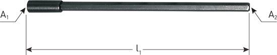Rotec verlengstuk, 6-kant 11, L: 300