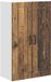 vidaXL Wandkast PORTO Oudhout 60 x 31 x 100 cm Bewerkt hout