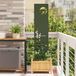 Écran de confidentialité de jardin vert olive 32 x 140 cm Acier laminé à froid