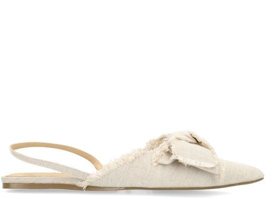 Sacha - Dames - Beige slingbacks met strik - Maat 36