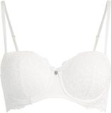 Hunkemöller Dames Lingerie Voorgevormde beugel bh Marine - Wit - maat E85