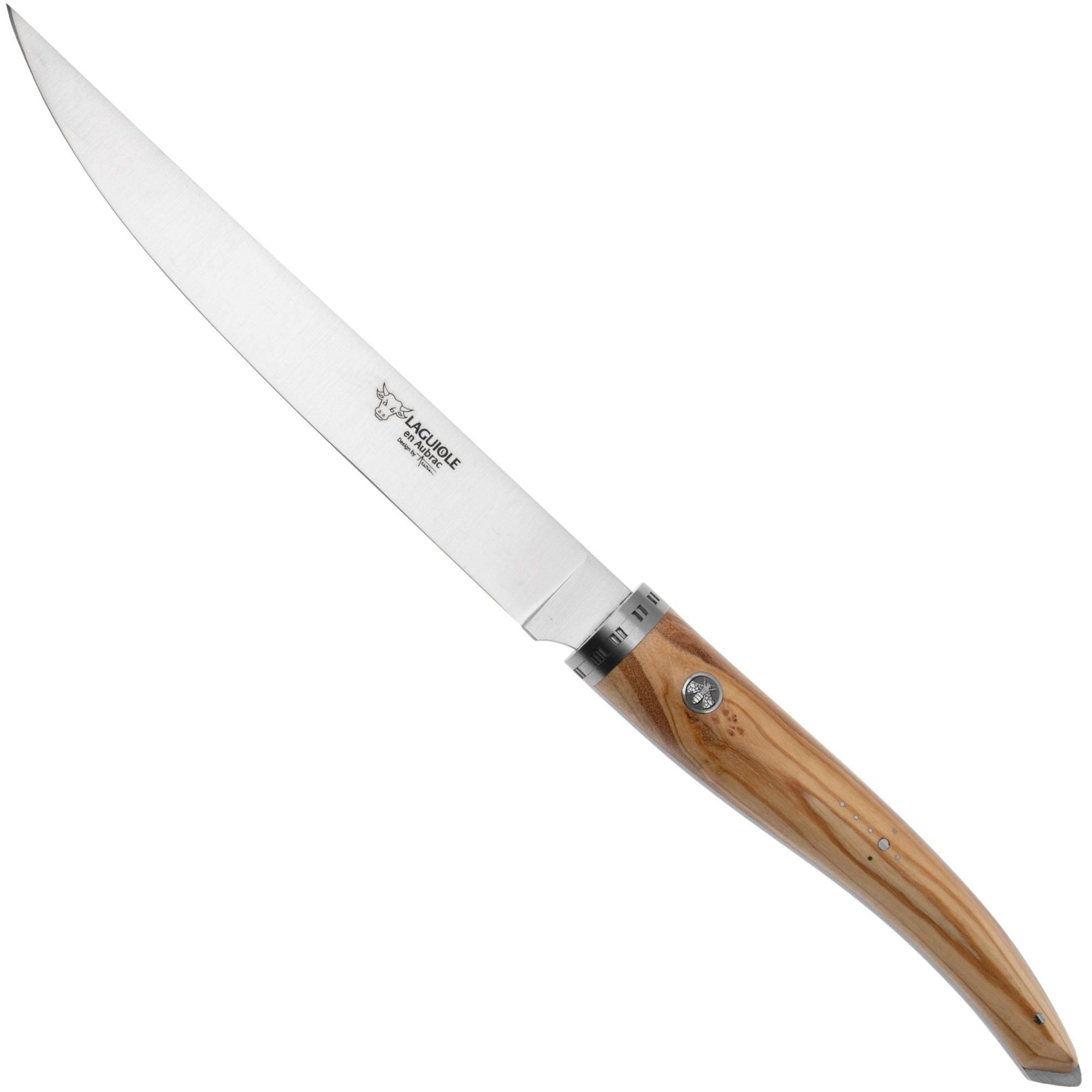 Laguiole en Aubrac Gourmet FGO20OLI - Uitbeenmes - 20 cm - Olijfhout