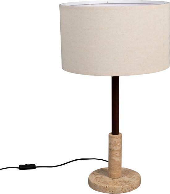 Dutchbone Jackon Tafellamp Travertin - Beige