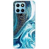 Huawei Honor X8 5G Siliconen hoesje - ontwerp marbre bleu paillete