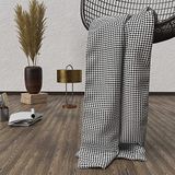 Soleil d'Ocre Plaid, Zwart, 120 x 160 cm