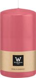 Wiedemann Bougie cylindrique/bougie pilier - rose - 13 x 7 cm - 52 heures de combustion