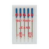 Organ Needles 5524500 machinenaalden, zilver, 90/100 grootte, 5 count