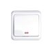 Blendend German switch, 1-way + 1 key, white