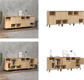 vidaXL Dressoir Sonoma Eikenhout 60x35x70 cm