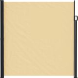 vidaXL Uittrekbaar Zijscherm Rechthoekig 200 x 600 cm Polyester Zand
