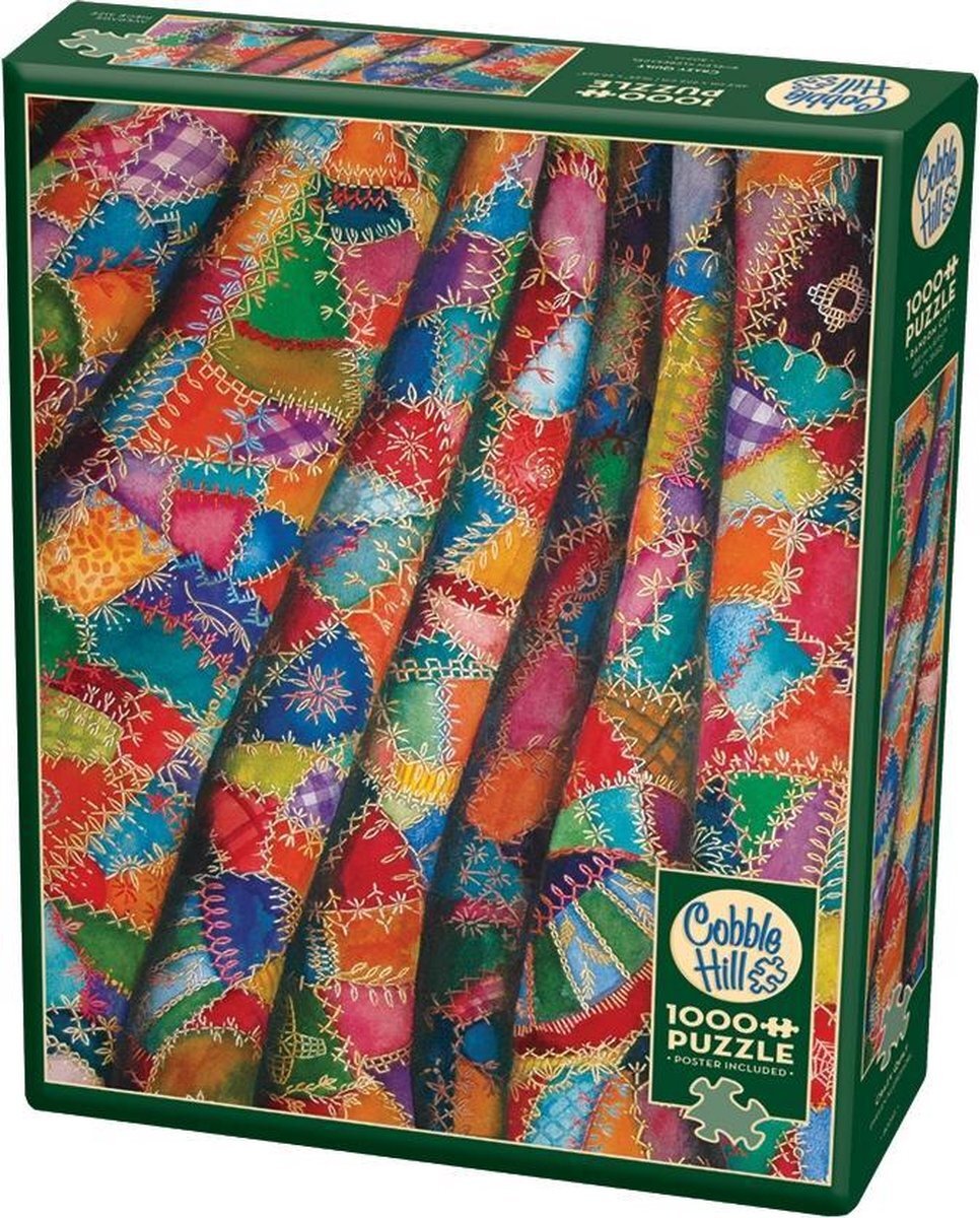 Cobble Hill legpuzzel 1000 stukjes Crazy Quilt